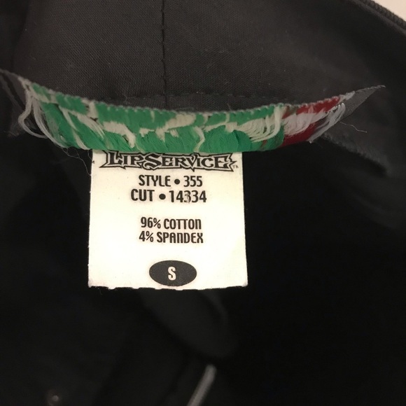 Lip Service Front Zip Pencil Skirt Small Black Zipper Slit Goth Punk 90s Y2K - Picture 10 of 11